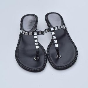 Cole Haan black jeweled sandal